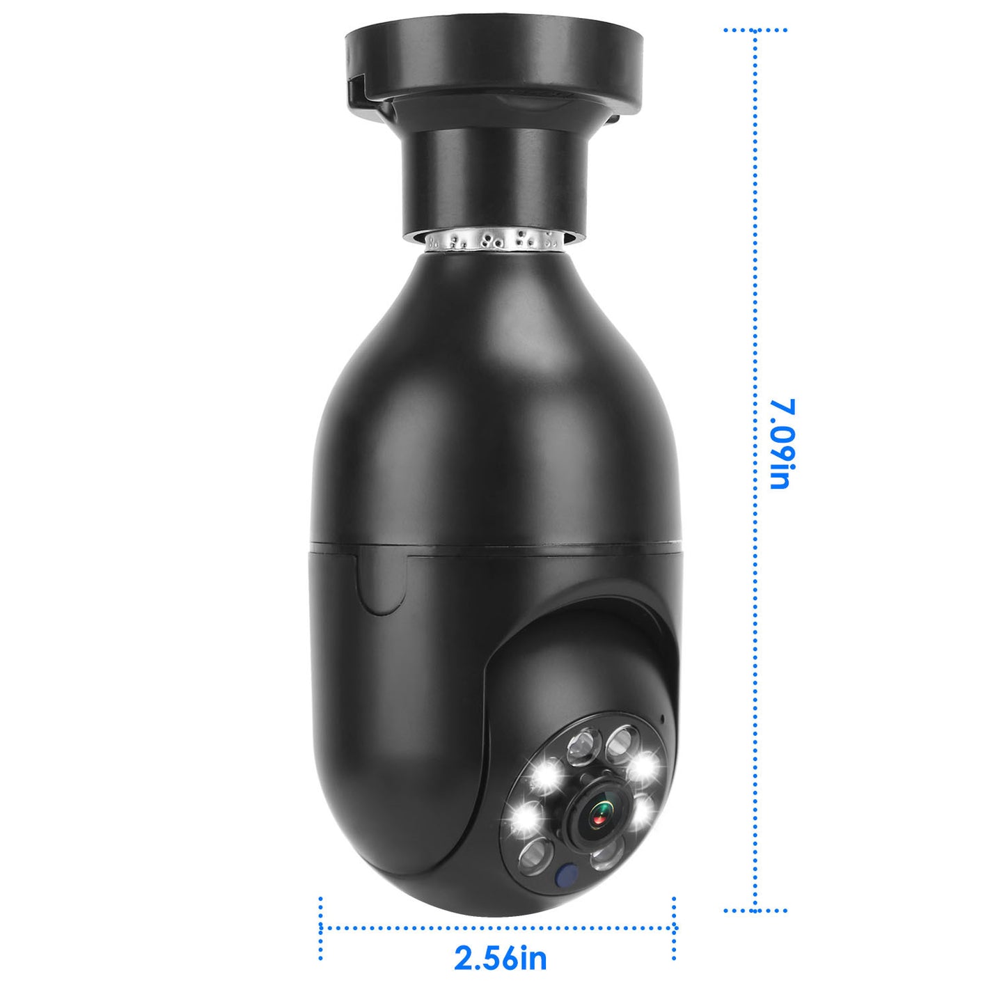 1Pc E27 WiFi Bulb Camera 1080P FHD WiFi IP Pan Tilt Security Surveillance Camera With Two-Way