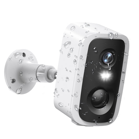 Wireless Battery Powered Security Camera 4MP Full Color Wifi IP66 Outdoor CCTV Camera